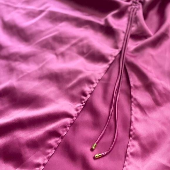 Marc New York Barbie Pink Chic Gathered Drawstring Midi Skirt Size Small S - Picture 7 of 8